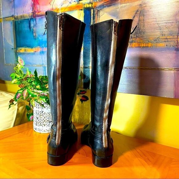 MATISSE BLACK LEATHER FLASHBACK RIDING BOOTS-MINT CONDITION 8M - Picture 10 of 12